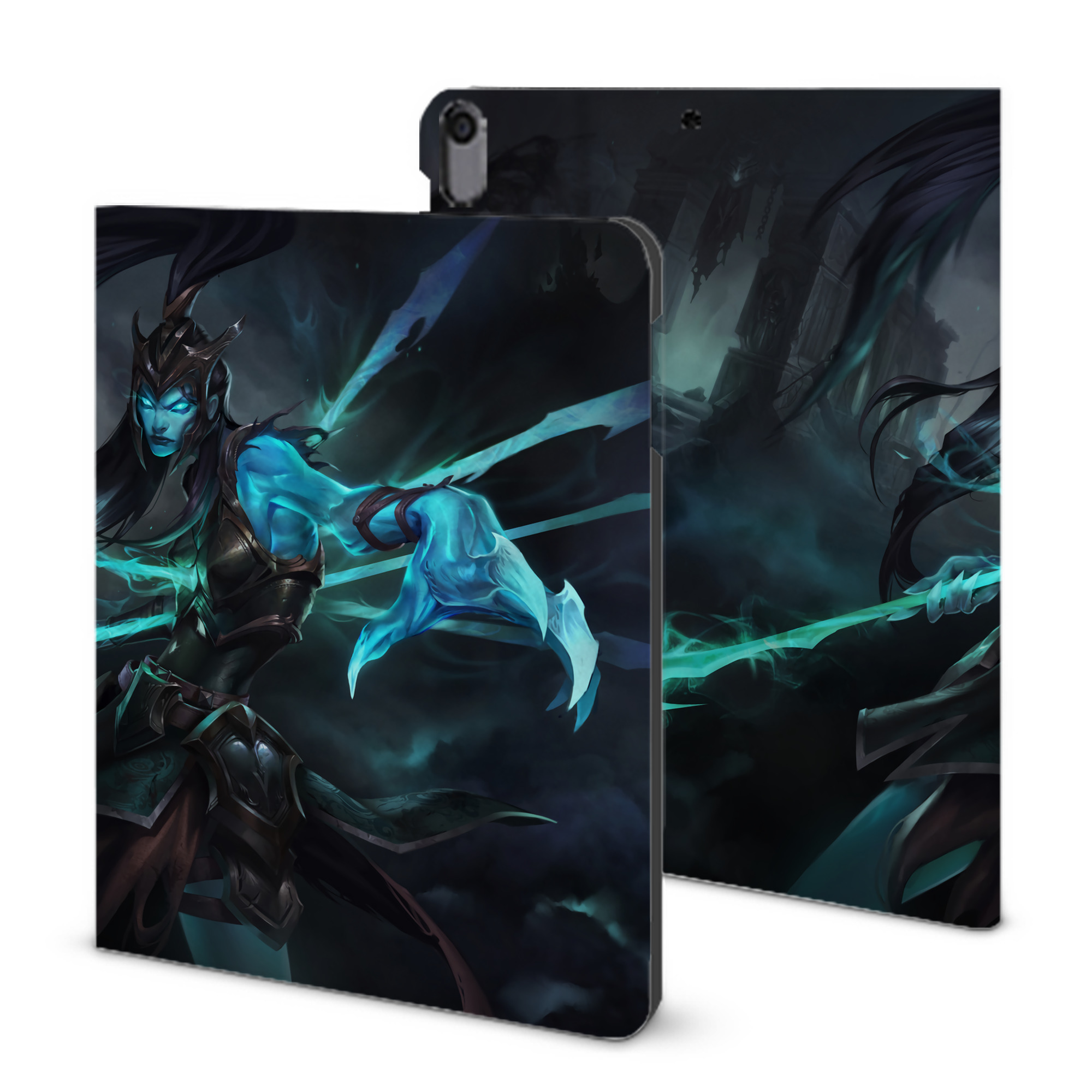 （画像用） リーグ・オブ・レジェンド League of Legends LOL IPad ケース ブック型 PUレザー TPU 耐衝撃 軽量 薄型 ペン収納なし 全面保護 IPad 各モデル対応